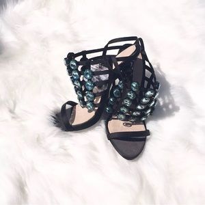 Zara open toe heels size 7